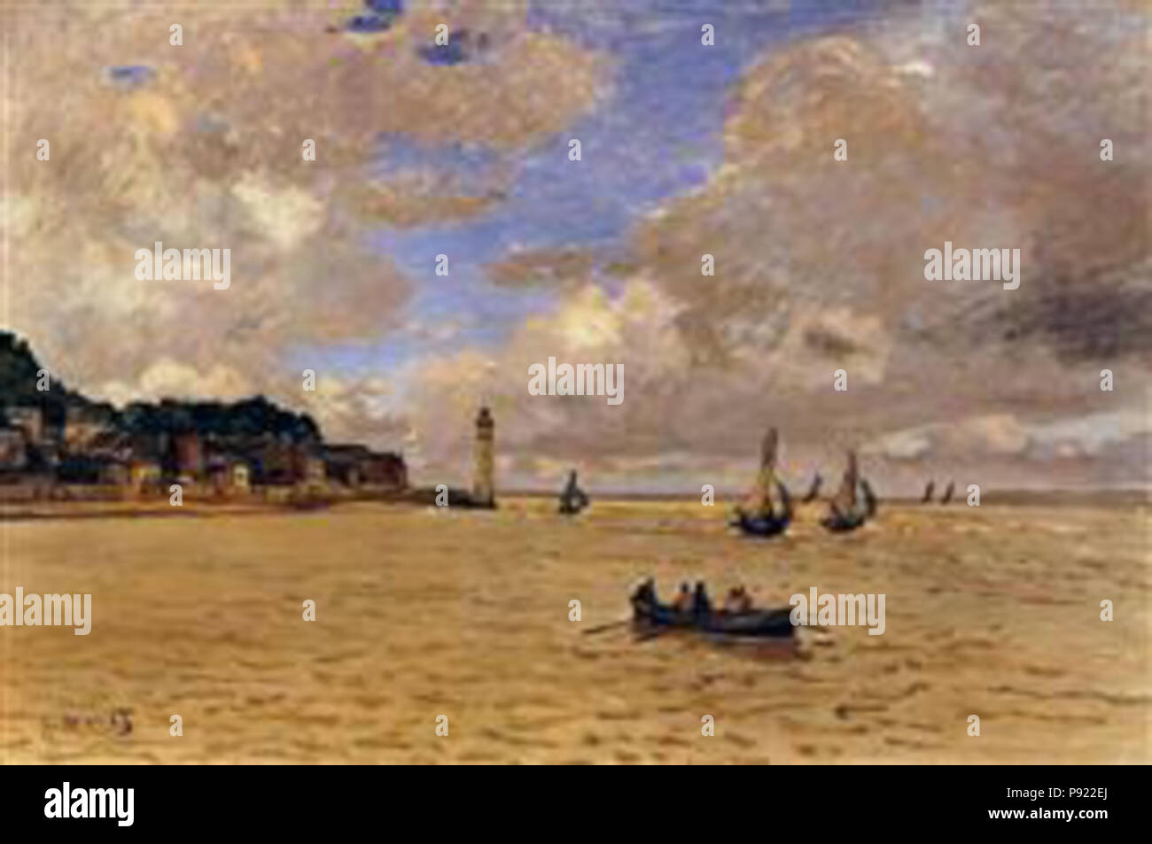 . 422 Monet - phare-à-la-hospice Banque D'Images