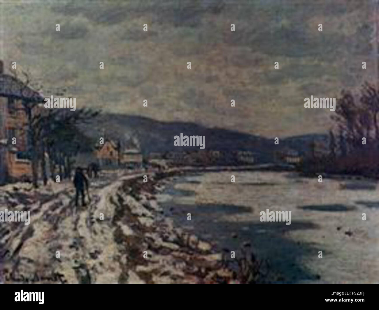 . 425 - Monet la seine à Bougival Banque D'Images