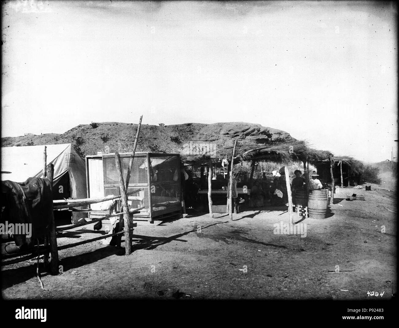 Un désert demeurant dans l'Imperial Valley, California, ca.1910 (SCH-4294). Banque D'Images