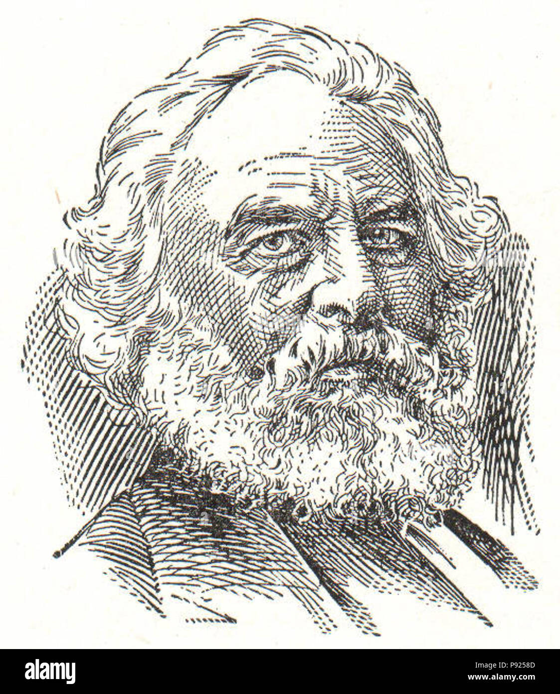 . 436 NSRW Henry Wadsworth Longfellow Banque D'Images