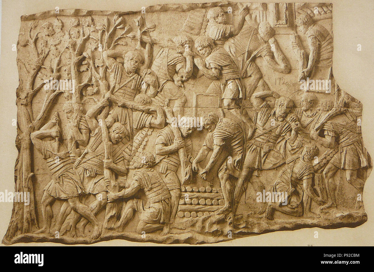8088 Conrad Cichorius, die der Reliefs, Traianssäule LXXXVIII Tafel Banque D'Images