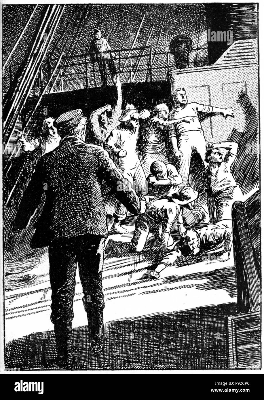 455 Pg 89--Le loup de mer Banque D'Images