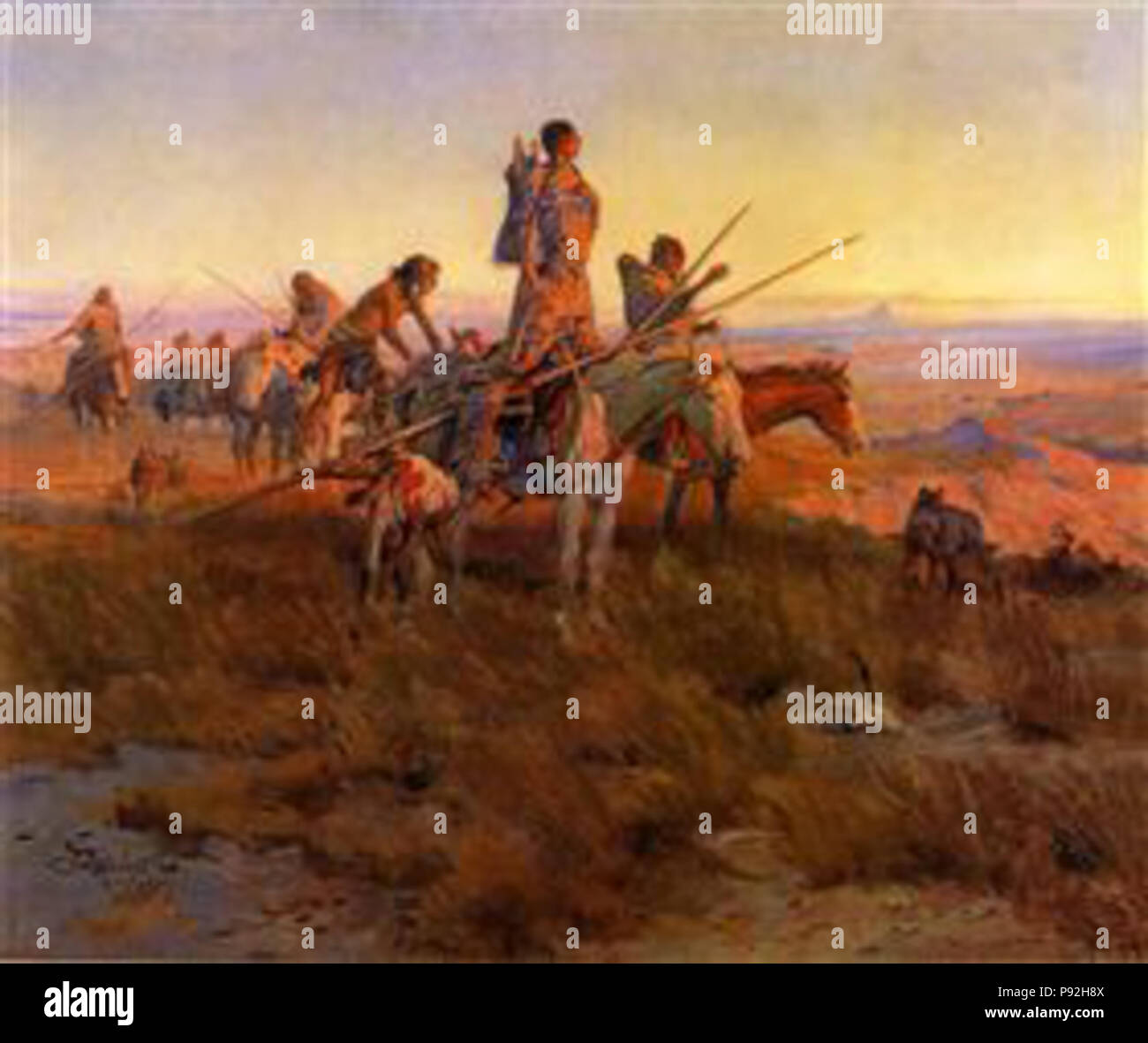 . 485 Russell - dans-le-service-de-la-BUFFALO-chasseurs-1911 Banque D'Images