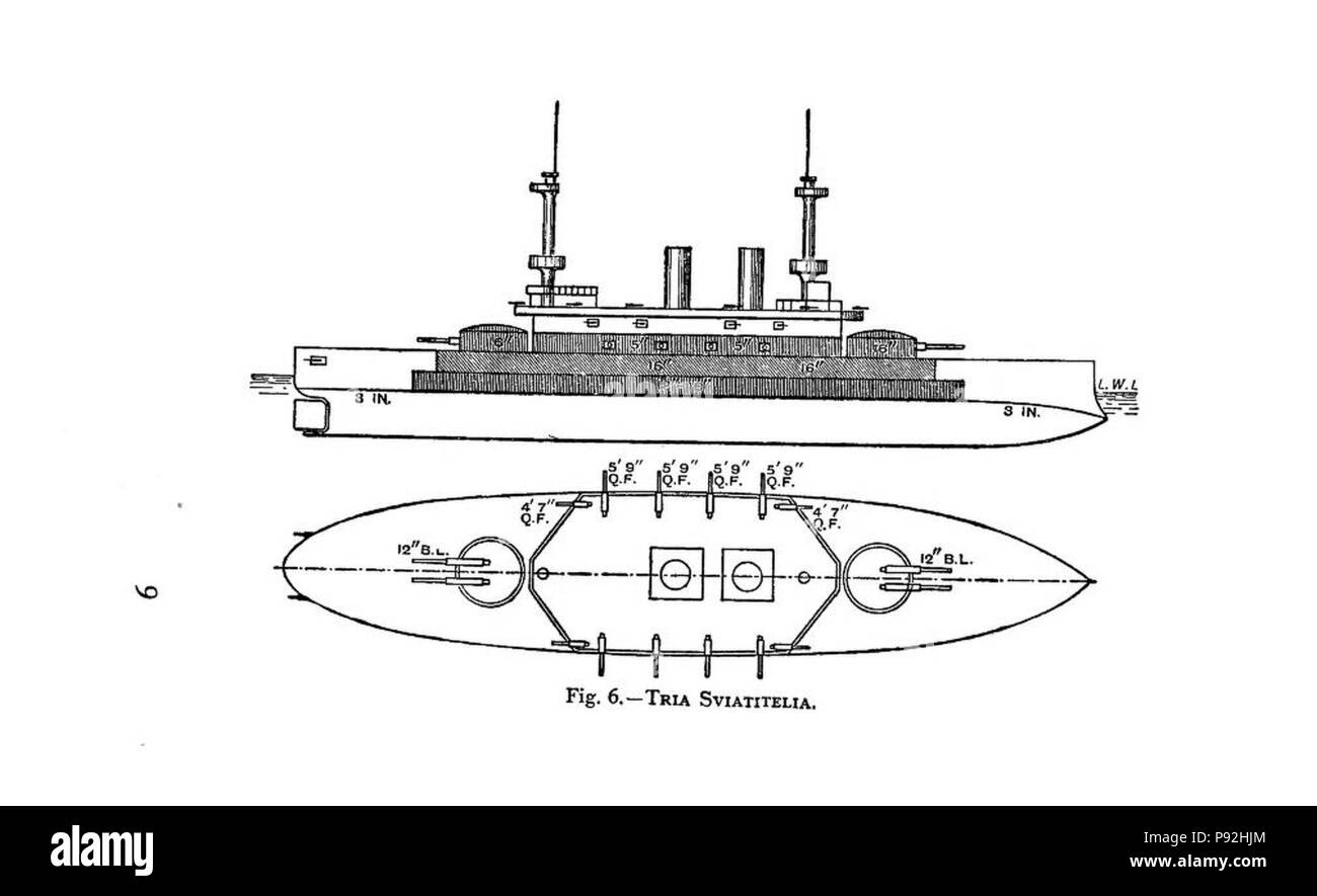 . 486 la puissance maritime, fig. 6 - Tria Sviatitelia Banque D'Images