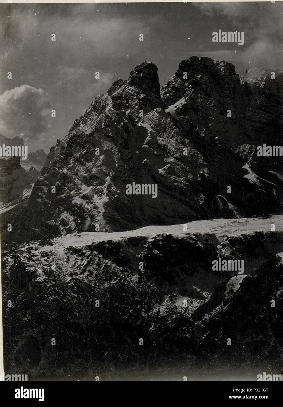 . 446 Panorama (6.WK1 zu Teilbild ALB082 24323a) 3 Zinnen, Misurina, piano. Standpunkt, Schwabenalpenkopf. BildID (15629579) Banque D'Images