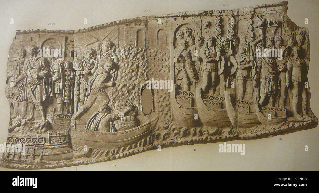 7035 Conrad Cichorius, reliefs, Traianssäule die der Tafel XXXV Banque D'Images