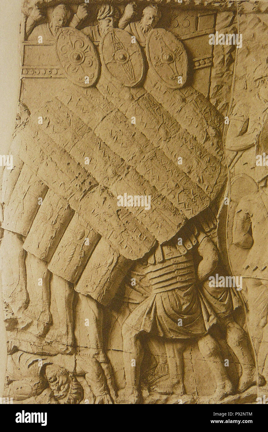 7051 Conrad Cichorius, die der Reliefs, Traianssäule LI Tafel (Ausschnitt 01) Banque D'Images