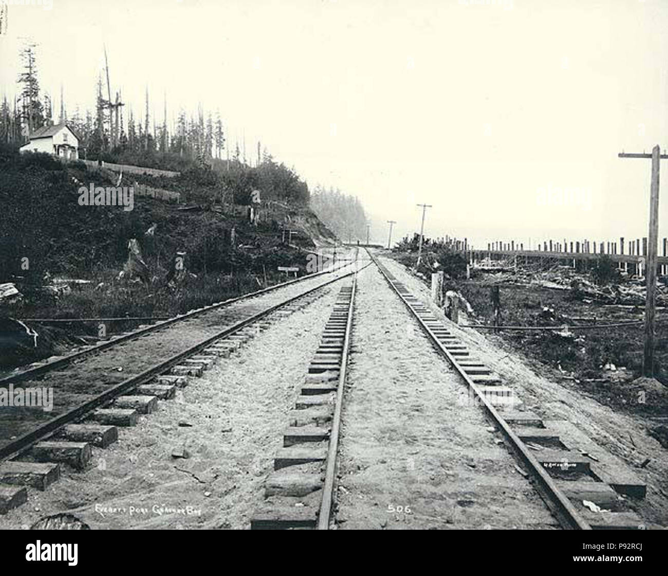 . Port 468 Gardner Bay, Everett, Washington, Octobre 1891 (LAROCHE 278) Banque D'Images