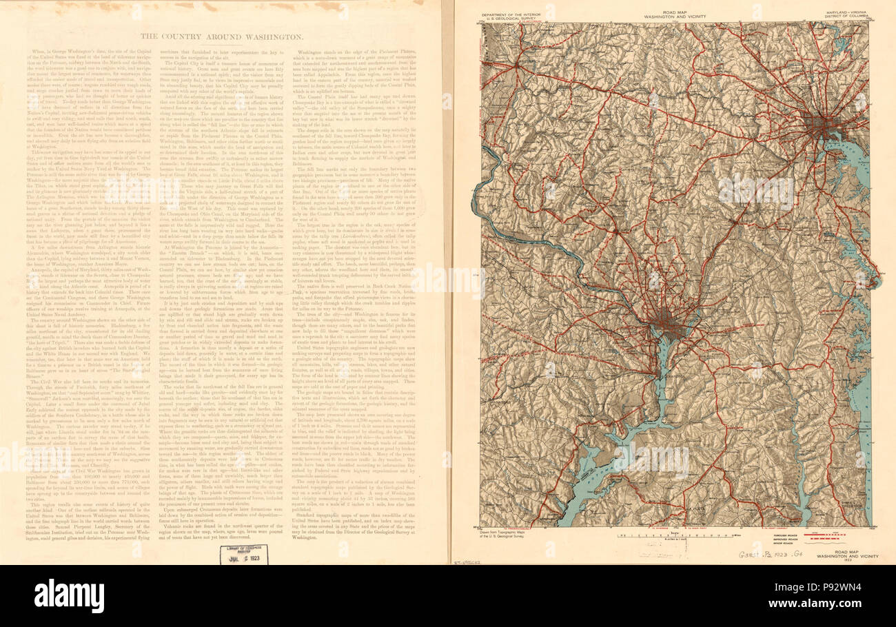 Route 480, Washington et environs, Maryland-Virginia-District de Columbia LOC 87695632 Banque D'Images