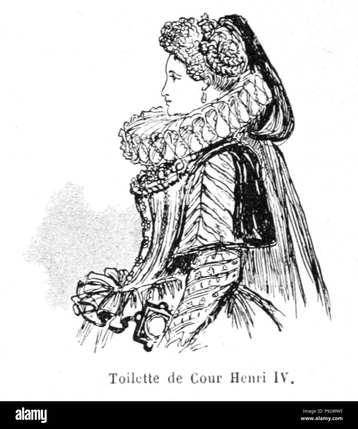 481 Robida - Mesdames nos aïeules (dix siècles d'élégances), 1891 0128 Banque D'Images