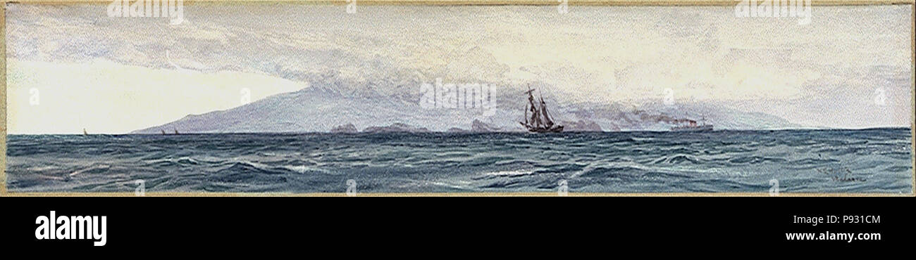 . 584 William Lionel Wyllie - Vue de Madère Banque D'Images