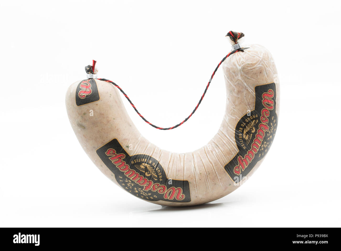 Un Westaways Porc Porc au lait qui est faite à partir d'une recette traditionnelle du pays de l'Ouest et comprend la muscade et coriandre dans les ingrédients. Dorset Angleterre Banque D'Images