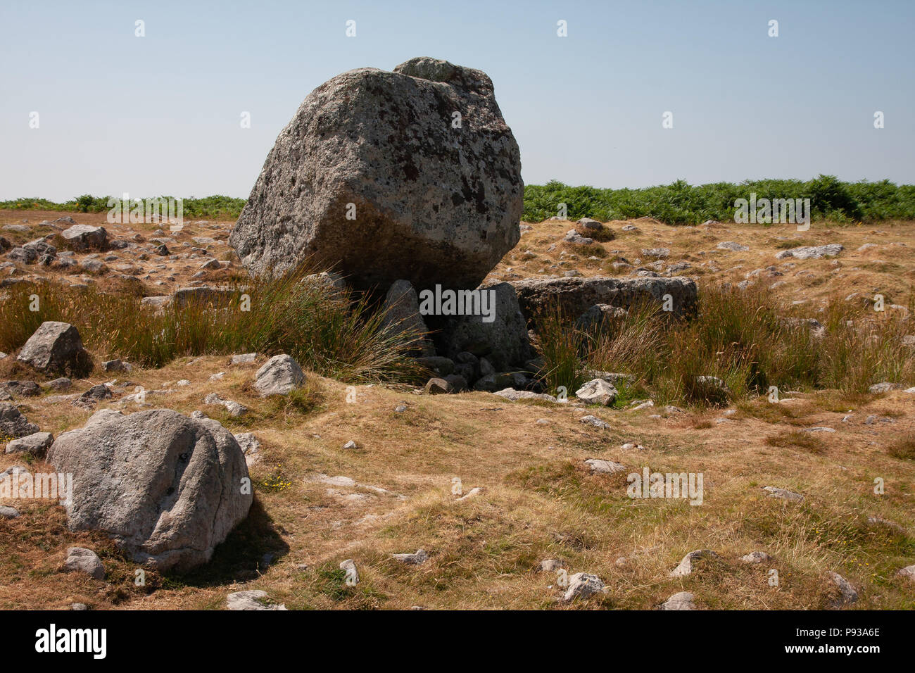 Arthur's Stone, Cefn Bryn, la péninsule de Gower, au Pays de Galles Banque D'Images