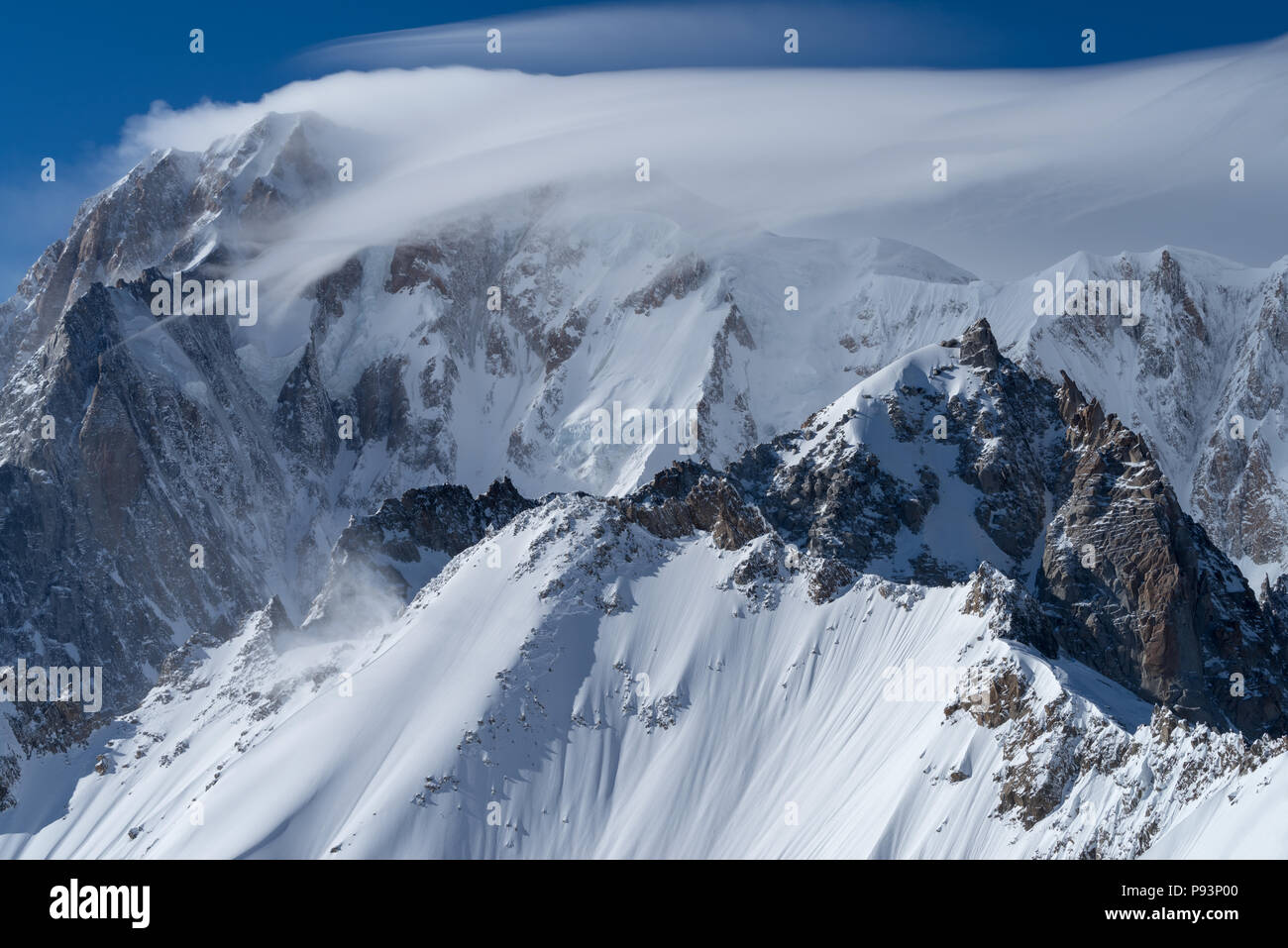 Des paysages de montagne dans le massif du Mont Blanc, de la vallée d'aoste, Italie Banque D'Images