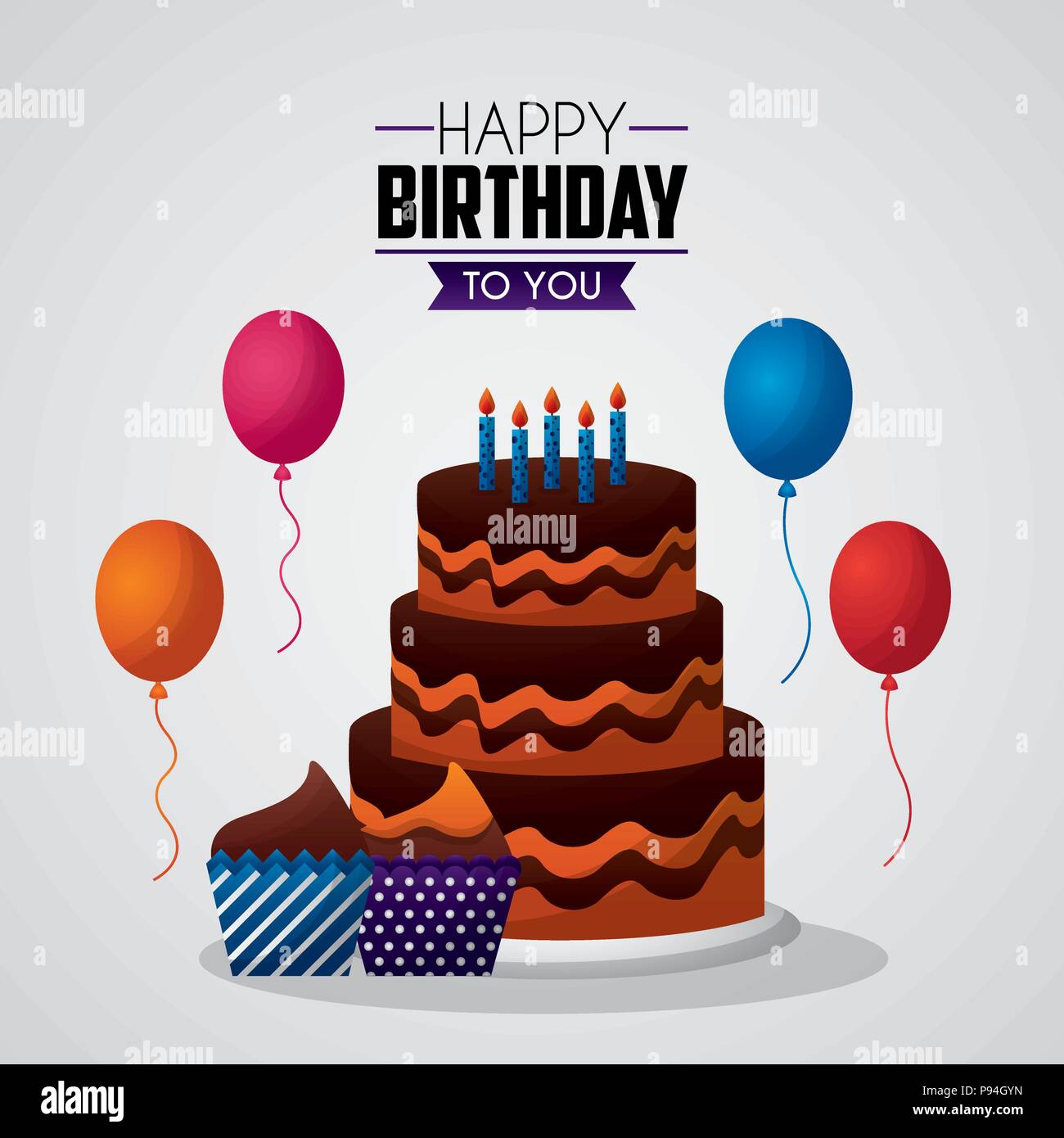 Joyeux Anniversaire Carte Trois Gateaux Au Chocolat Histoire Candless Ballons Signe Vector Illustration Image Vectorielle Stock Alamy Joyeux Anniversaire Carte Trois Gateaux Au Chocolat Histoire Candless Ballons Signe Vector Illustration Image Vectorielle Stock Alamy
