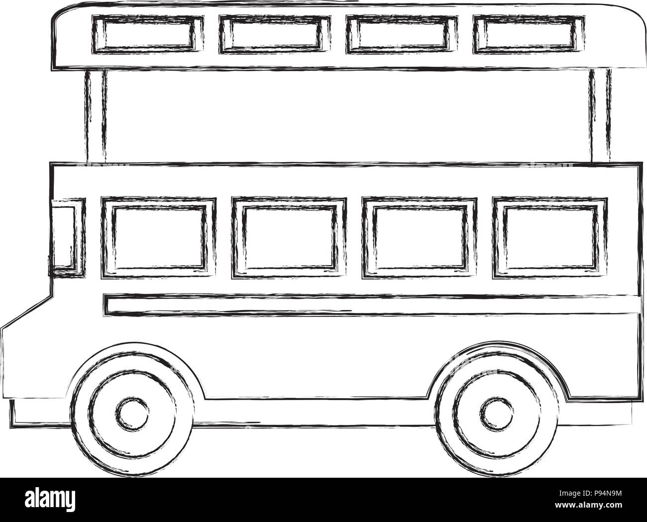 Transport bus à impériale de Londres Illustration de Vecteur