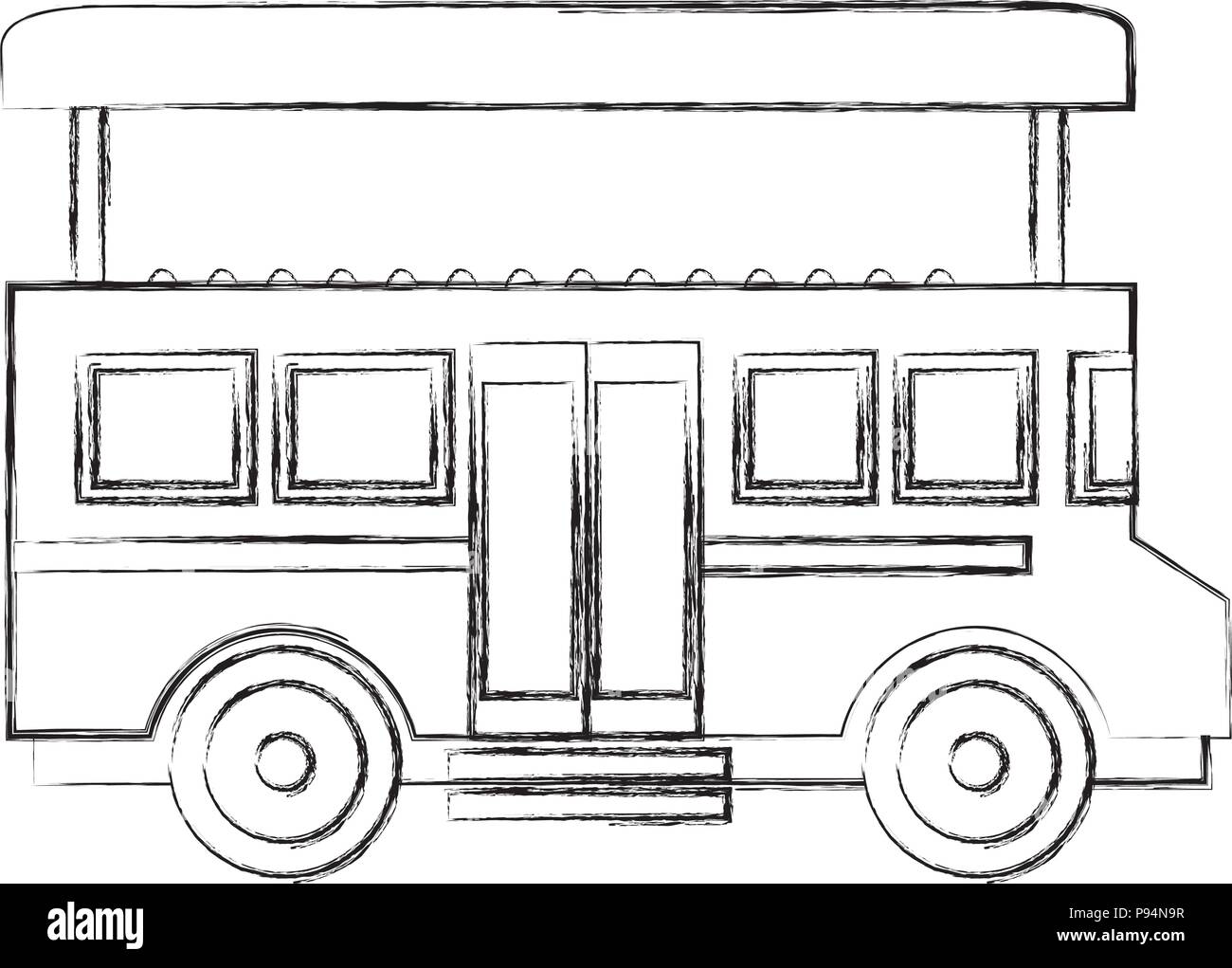 Transport bus à impériale de Londres Illustration de Vecteur