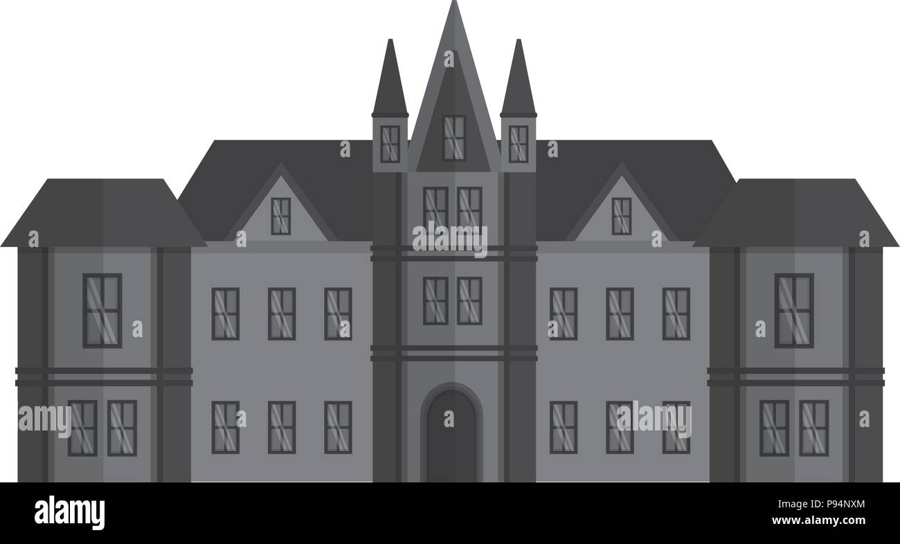 Architecture le château d'édimbourg Royaume-Uni Illustration de Vecteur