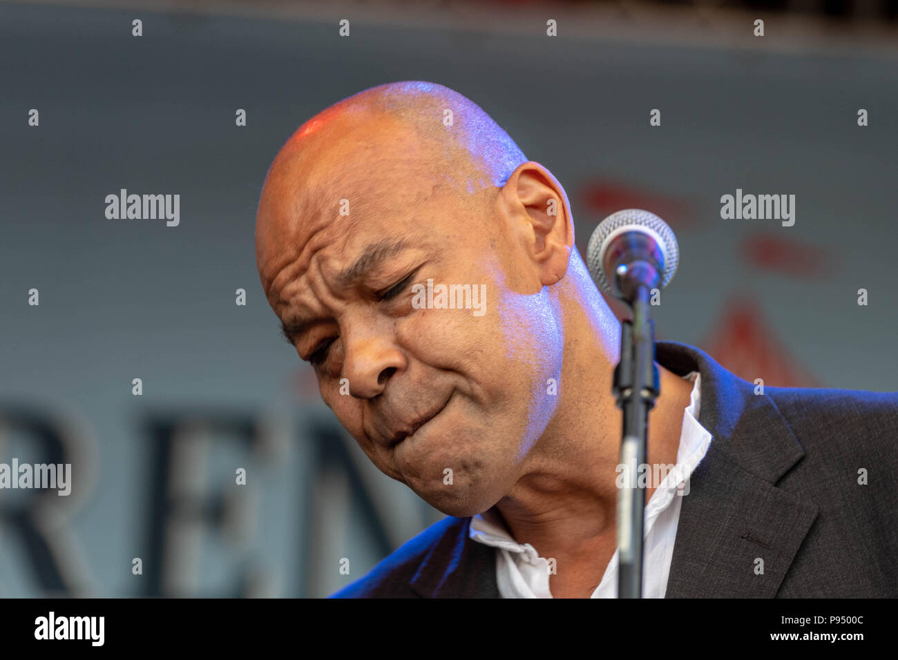 Brentwood, Essex, 14 juillet 2018 Festival de musique 2018 Brentwood de Brentwood Center Roland Don de crédit Fine Young Cannibals Ian Davidson/Alamy Live News Banque D'Images