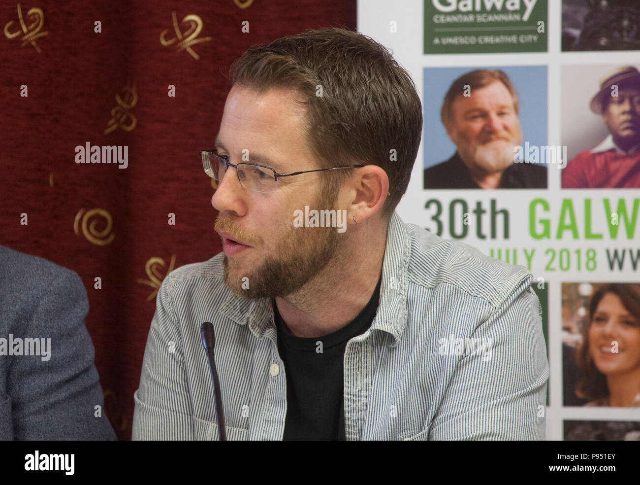 Producteur Macdara Kelleher (Fastnet Films) à la "Donner forme à la production de films en Irlande - les 10 ans de discussion en groupe à la Galway Film Fleadh, Club d'aviron de Galway, Galway, Irlande. Samedi 14 Juillet 2018 Banque D'Images