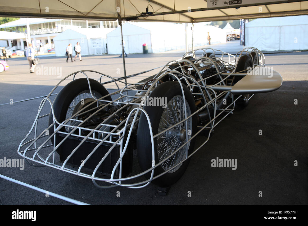Goodwood, West Sussex, UK. 15 juillet 2018. Mercedes-Benz T80 à la 25 Goodwood Festival of Speed - le Silver Jubilee, à Goodwood, West Sussex, UK. © Malcolm Greig/Alamy Live News Banque D'Images