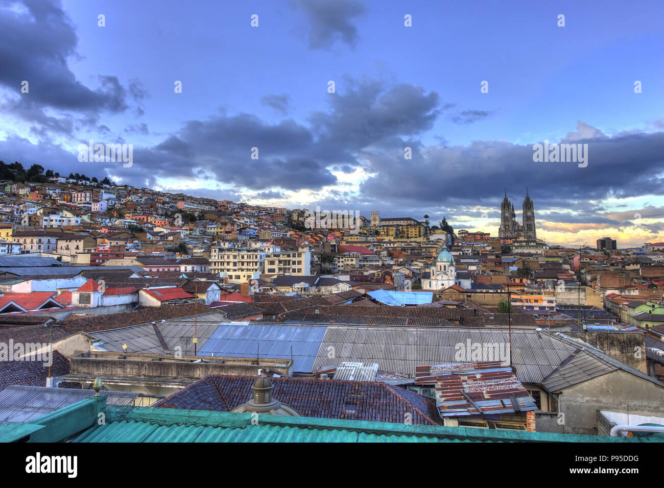 Quito, capitale de l'Équateur Banque D'Images