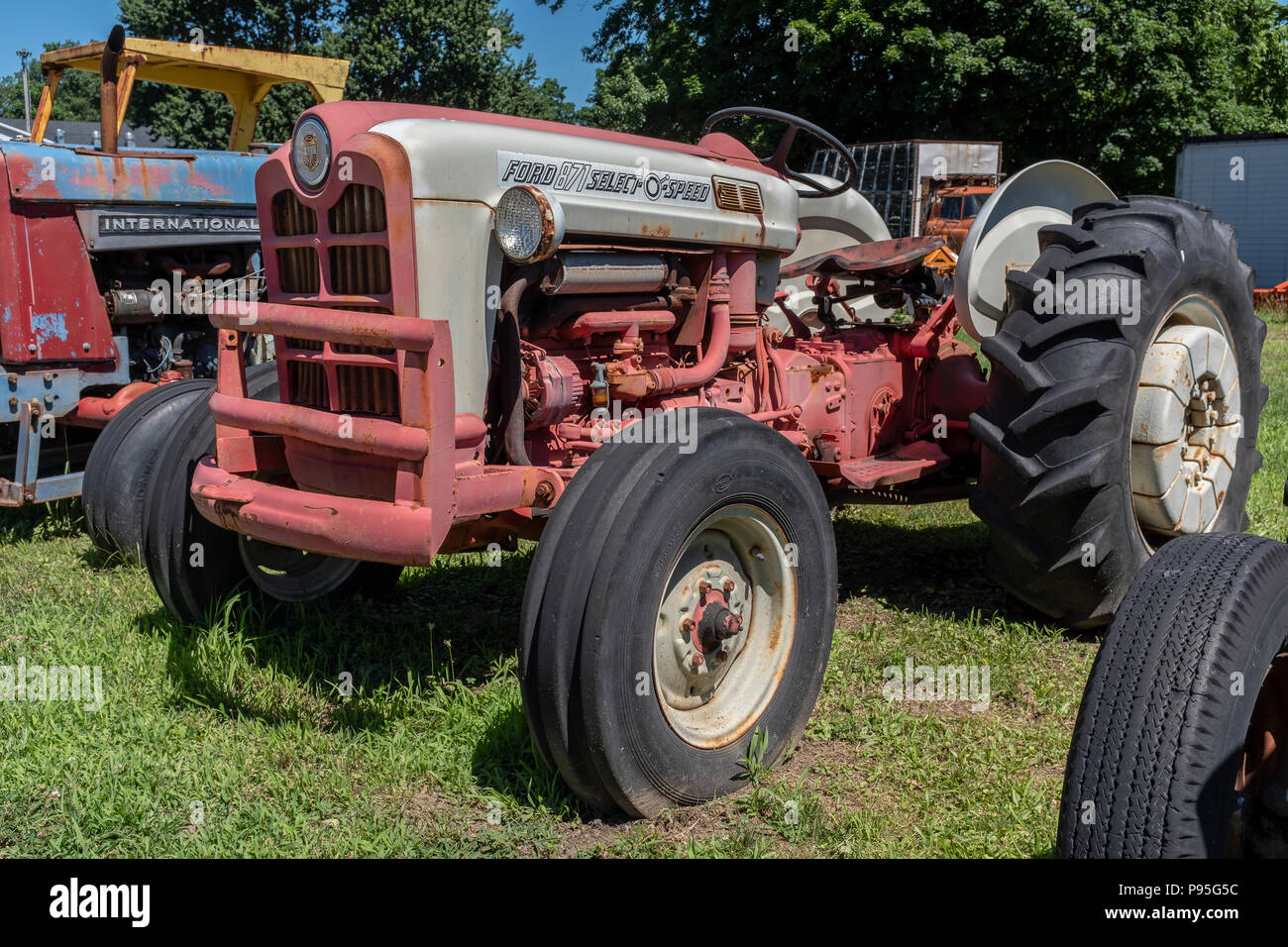 Anciens tracteurs Banque D'Images