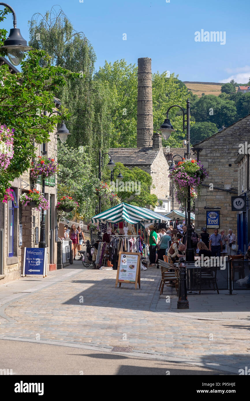 Hebden Bridge,Yorkshire Banque D'Images