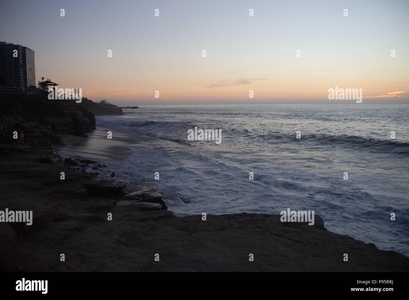 La Jolla Shores at Sunset Banque D'Images