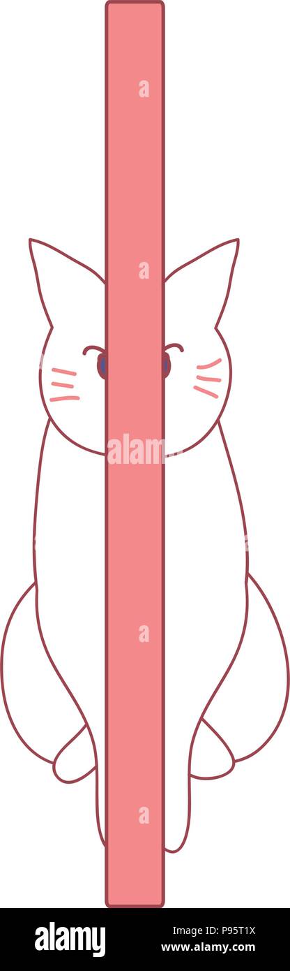 Chat Curieux Banque D Images Vectorielles Alamy