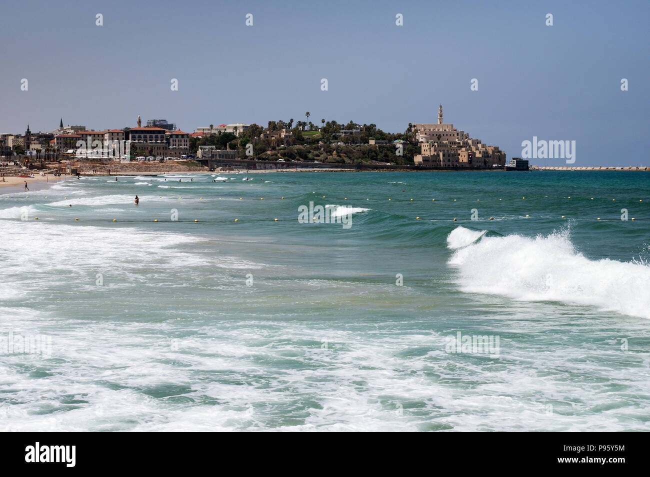 La vieille ville de Jaffa Beach à Tel Aviv, Israël Banque D'Images