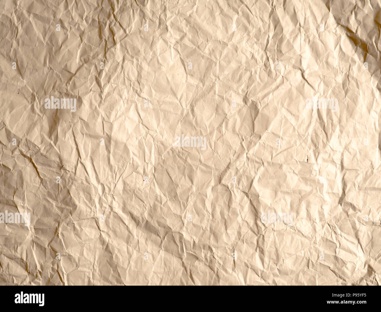 Papier froissé blanc texture background, brown recycler papier froissé pour le fond : pli de brown paper textures différentes pour la conception,decorativ Banque D'Images