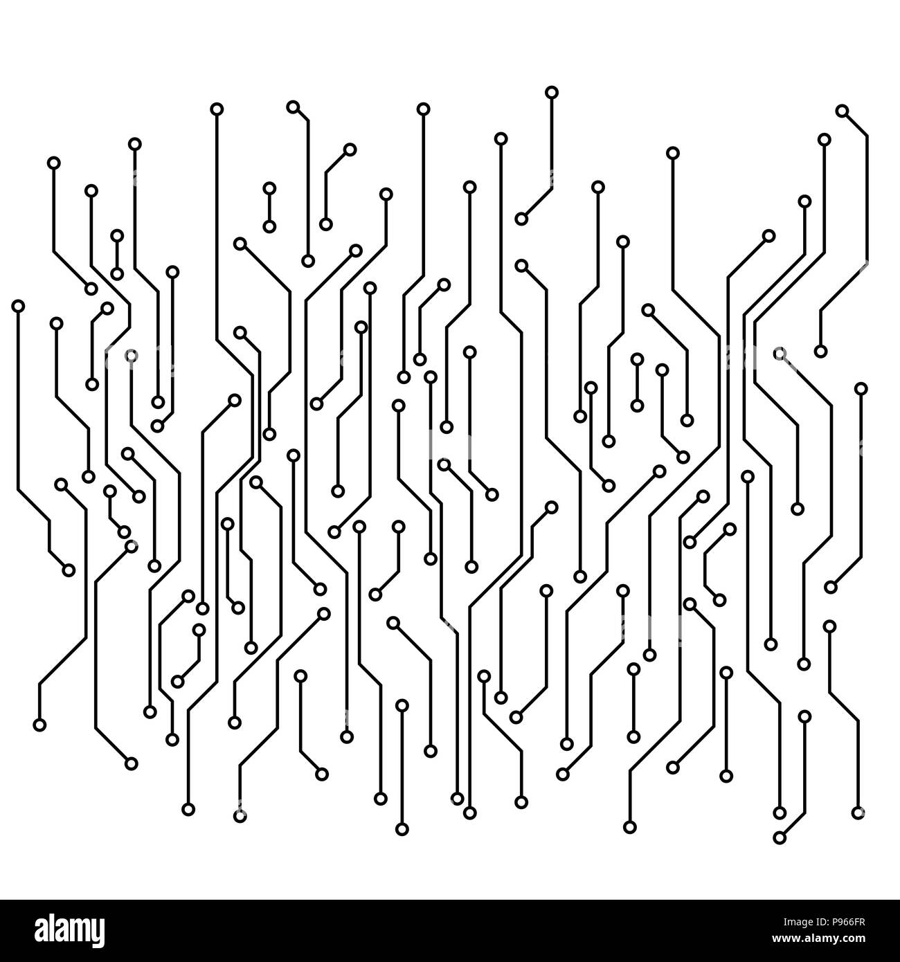 Schéma de circuit. Résumé Contexte La technologie de circuit imprimé. Vector illustration Illustration de Vecteur