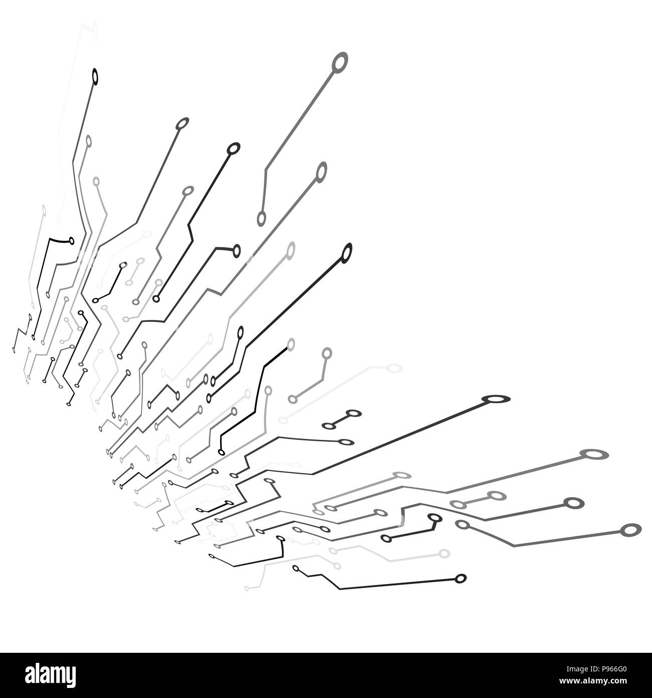 La texture de la carte de circuits imprimés. Résumé arrière-plan technique. Vector illustration Illustration de Vecteur