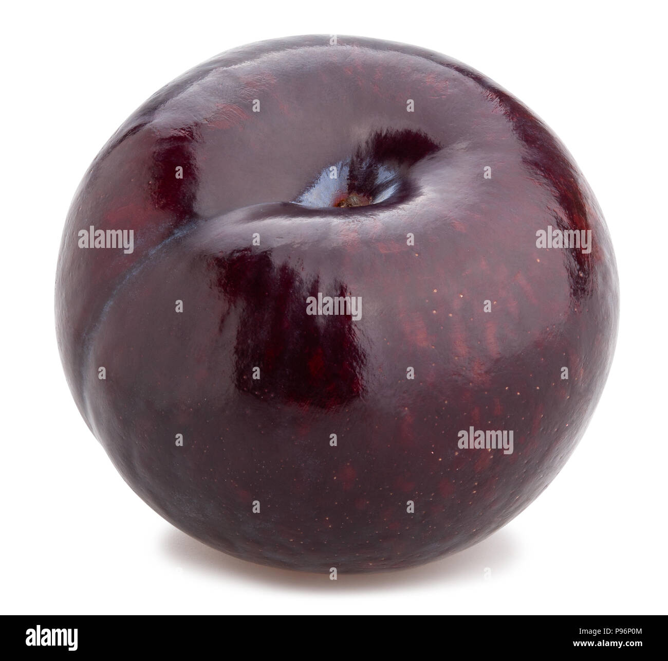 Prune violet isolé chemin Banque D'Images