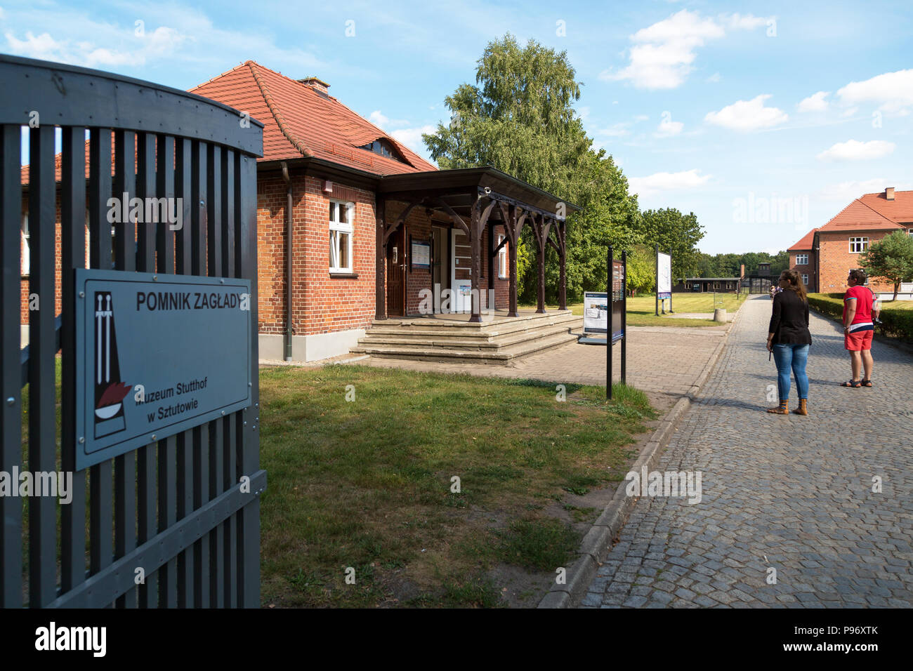 La Pologne, la Poméranie, Musée mémorial du camp de concentration de Stutthof Banque D'Images