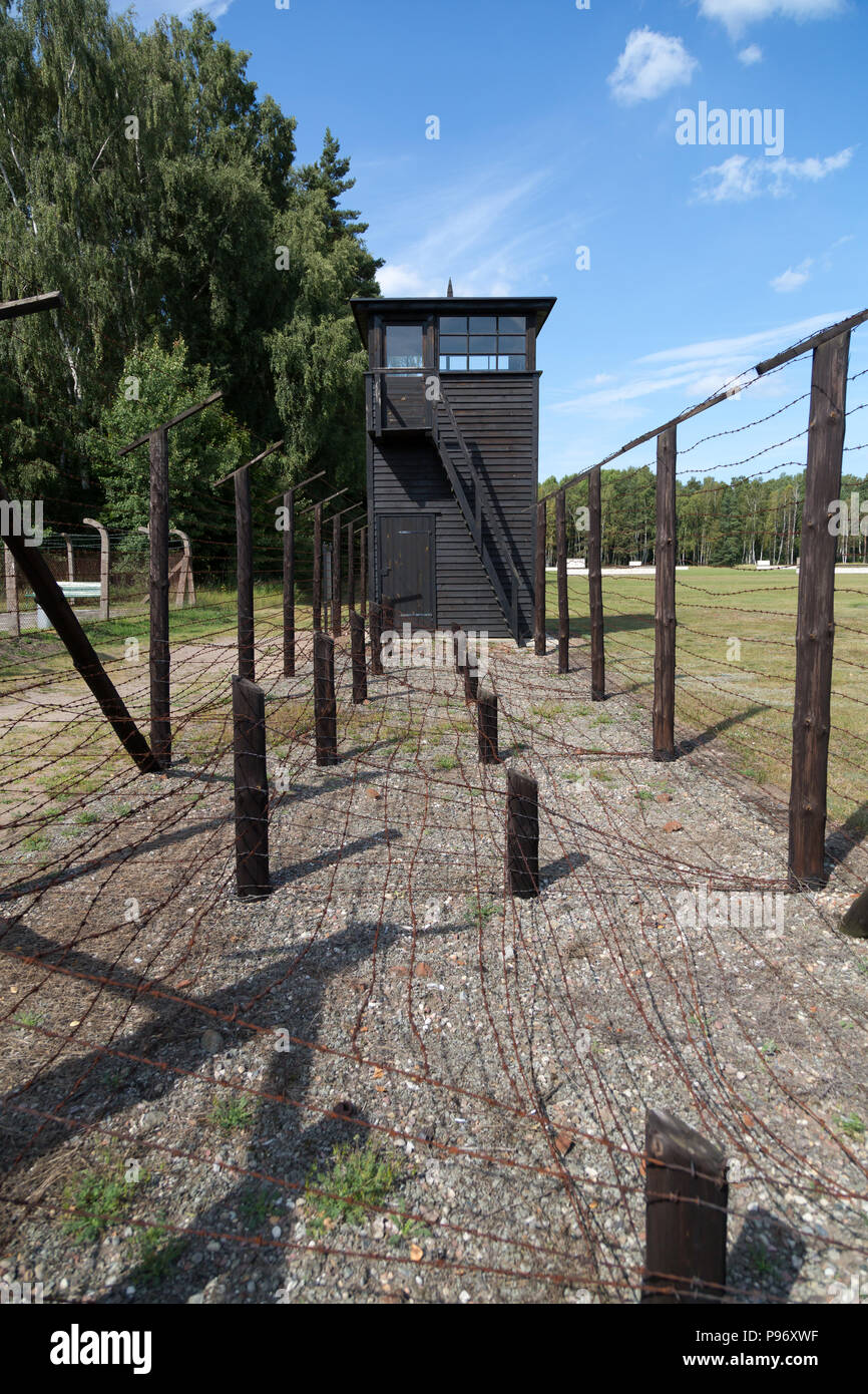 La Pologne, la Poméranie, Musée mémorial du camp de concentration de Stutthof Banque D'Images