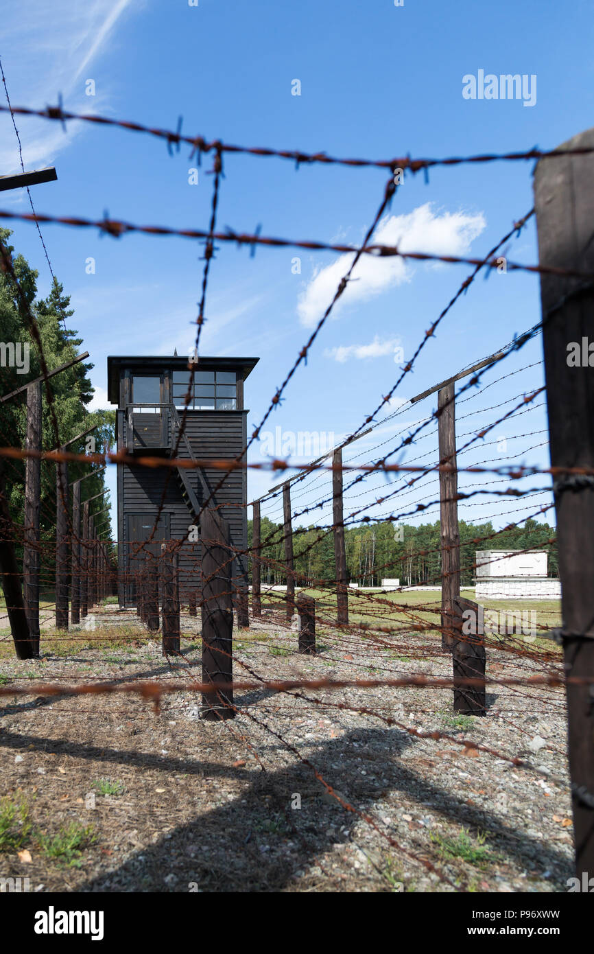 La Pologne, la Poméranie, Musée mémorial du camp de concentration de Stutthof Banque D'Images