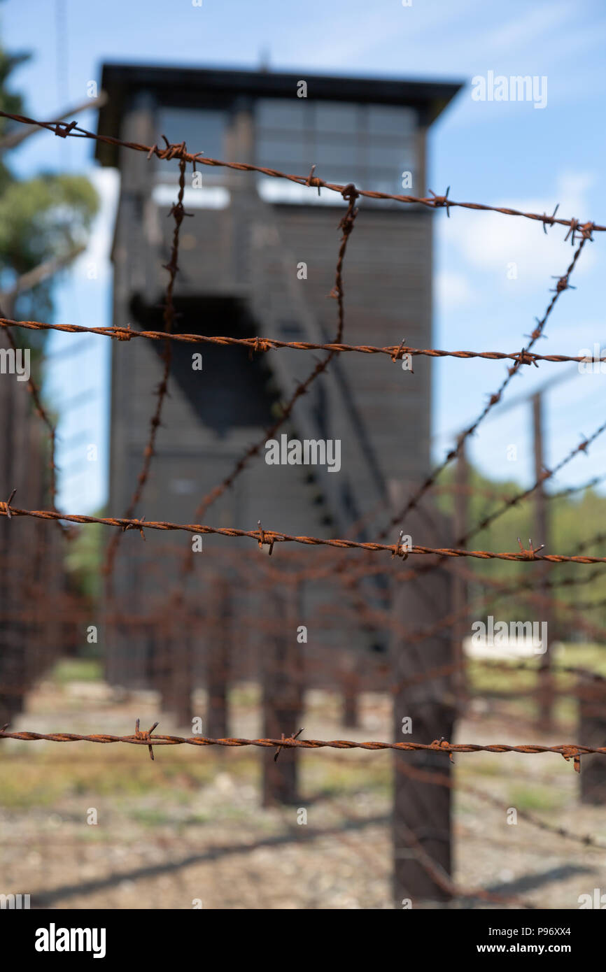 La Pologne, la Poméranie, Musée mémorial du camp de concentration de Stutthof Banque D'Images