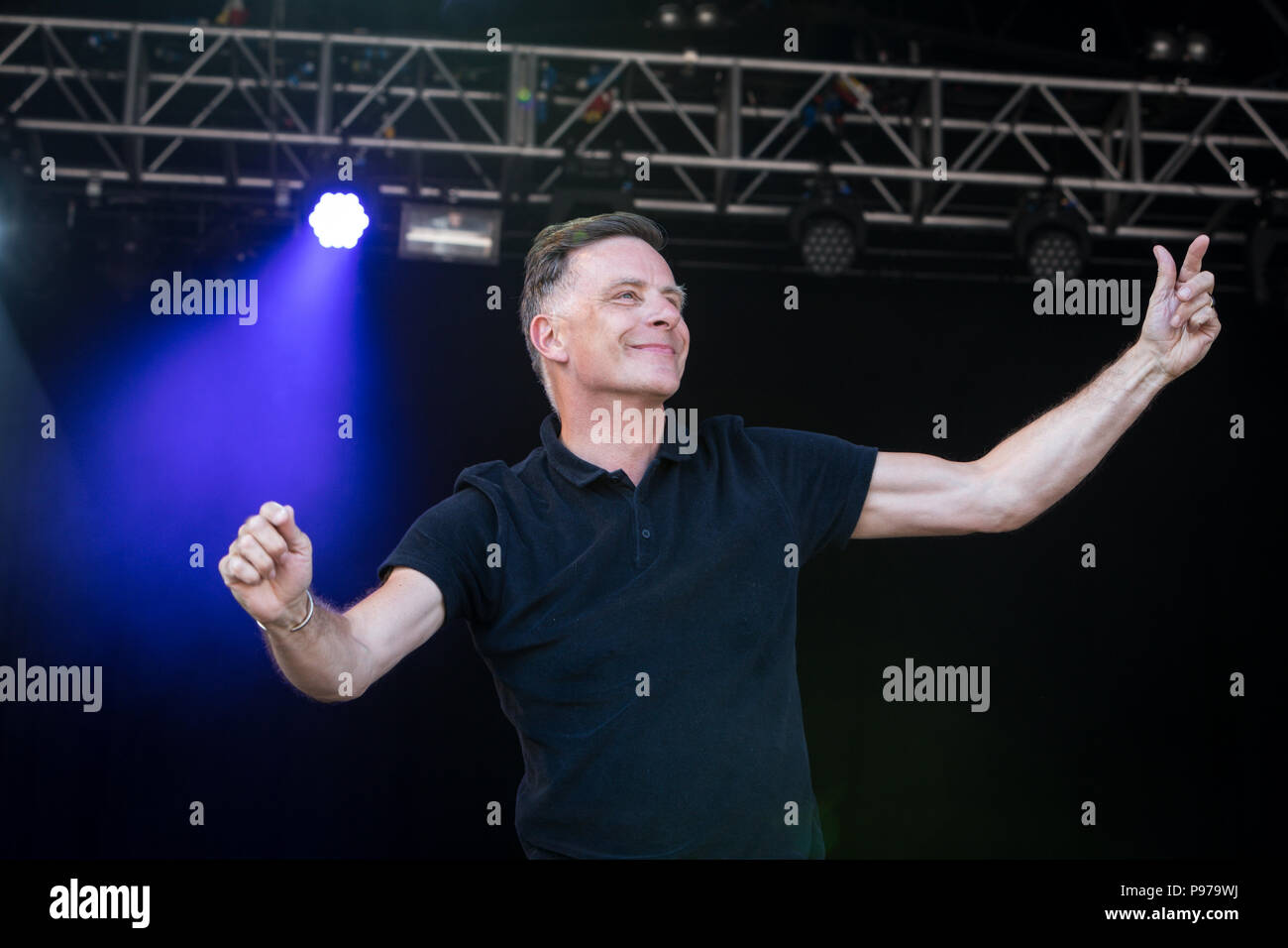 Deacon Blue effectuer au 2018 Cornbury Festival, Chadlington, Oxfordshire le 15 juillet 2018. Crédit : John Lambeth/Alamy Live News Banque D'Images