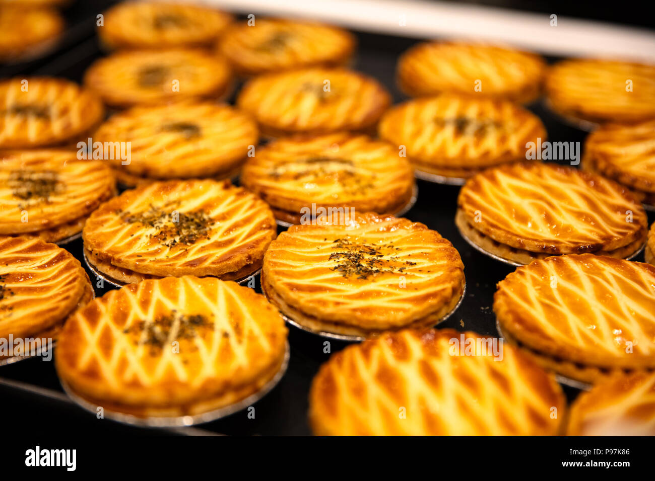 Desserts pour vendre au marché thaïlandais locaux Banque D'Images