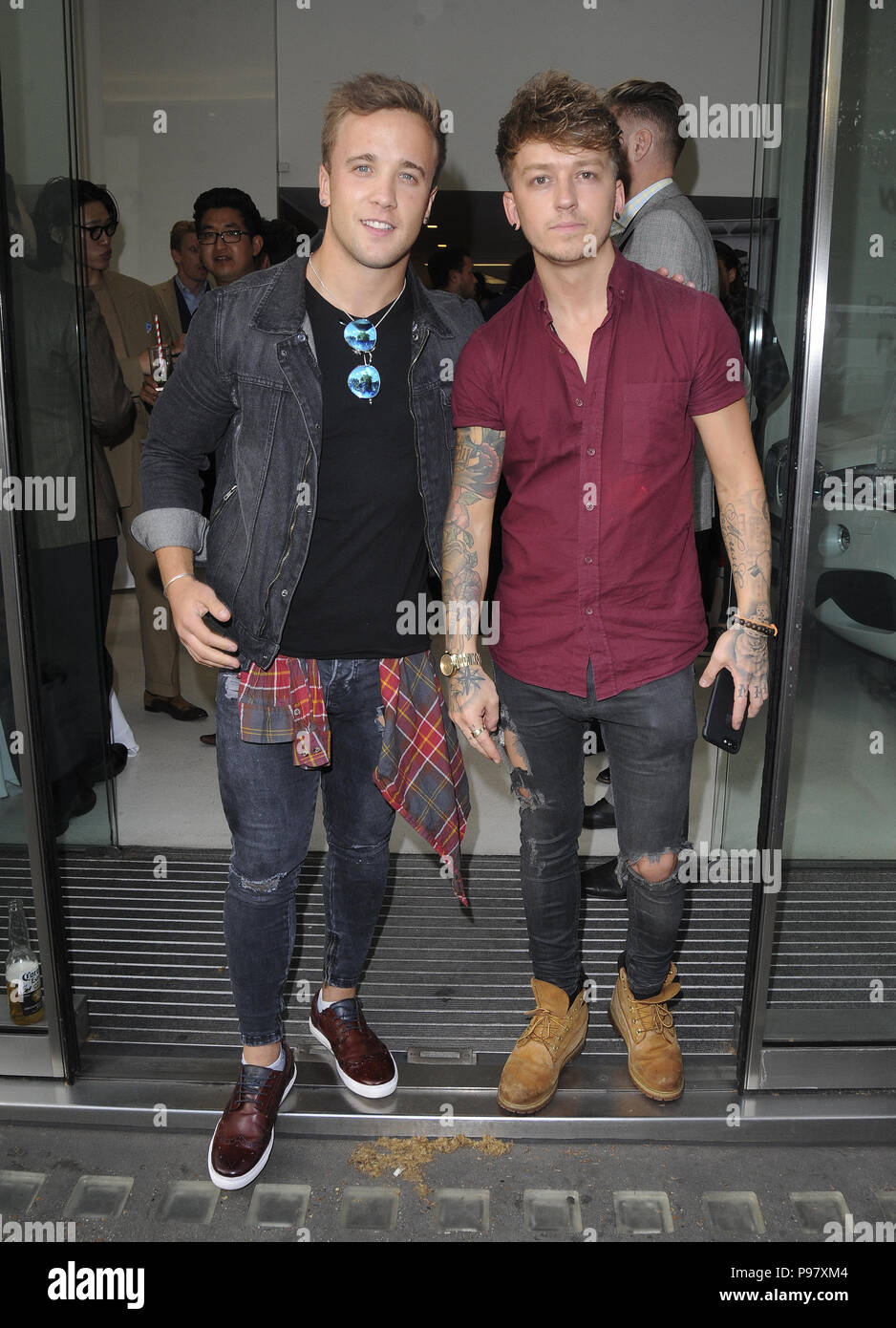 Célébrités divers vu à Hawkins et Brimble Fête de lancement comprend : Sam Callahan Où : London, Royaume-Uni Quand : 14 juin 2018 Source : WENN.com Banque D'Images