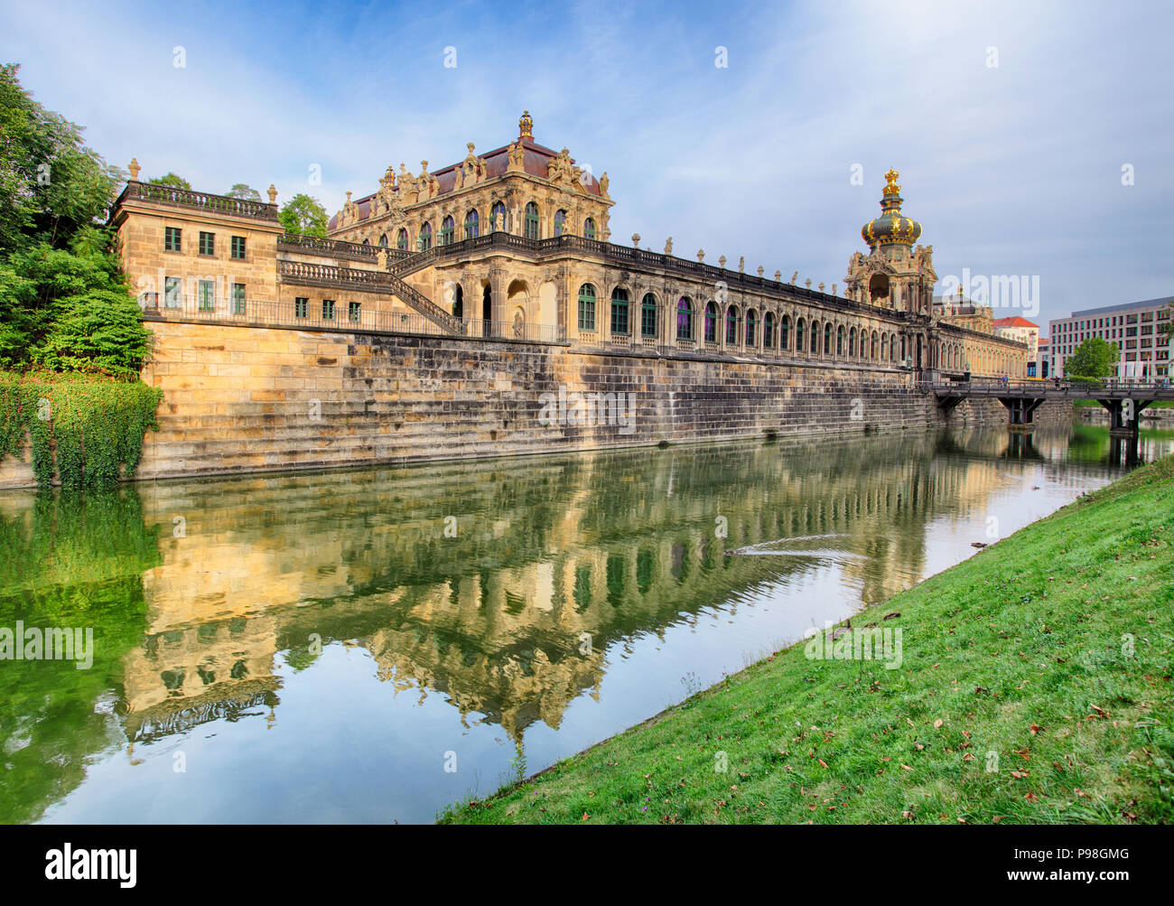 Musée Zwinger - célèbre monument à Dresde - Allemagne Banque D'Images
