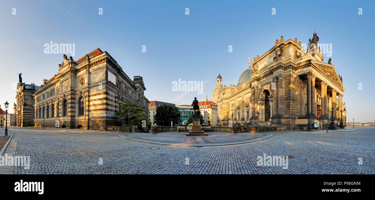 L'Académie des beaux-arts de Dresde est un des arts visuels situé à Dresde, Allemagne. Banque D'Images