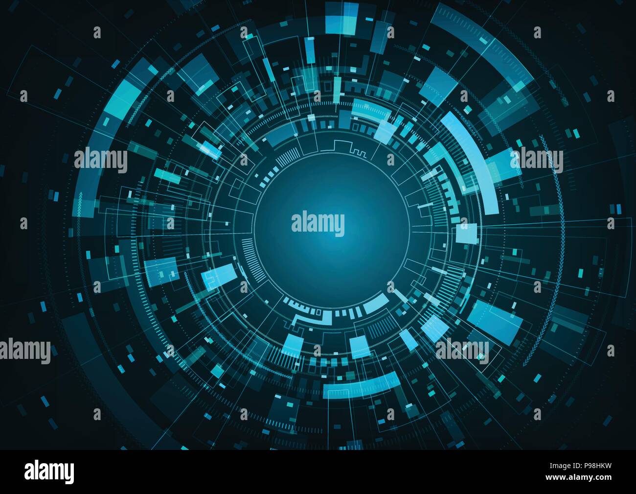 Résumé Contexte La technologie numérique futuriste. Illustration vecteur. Illustration de Vecteur