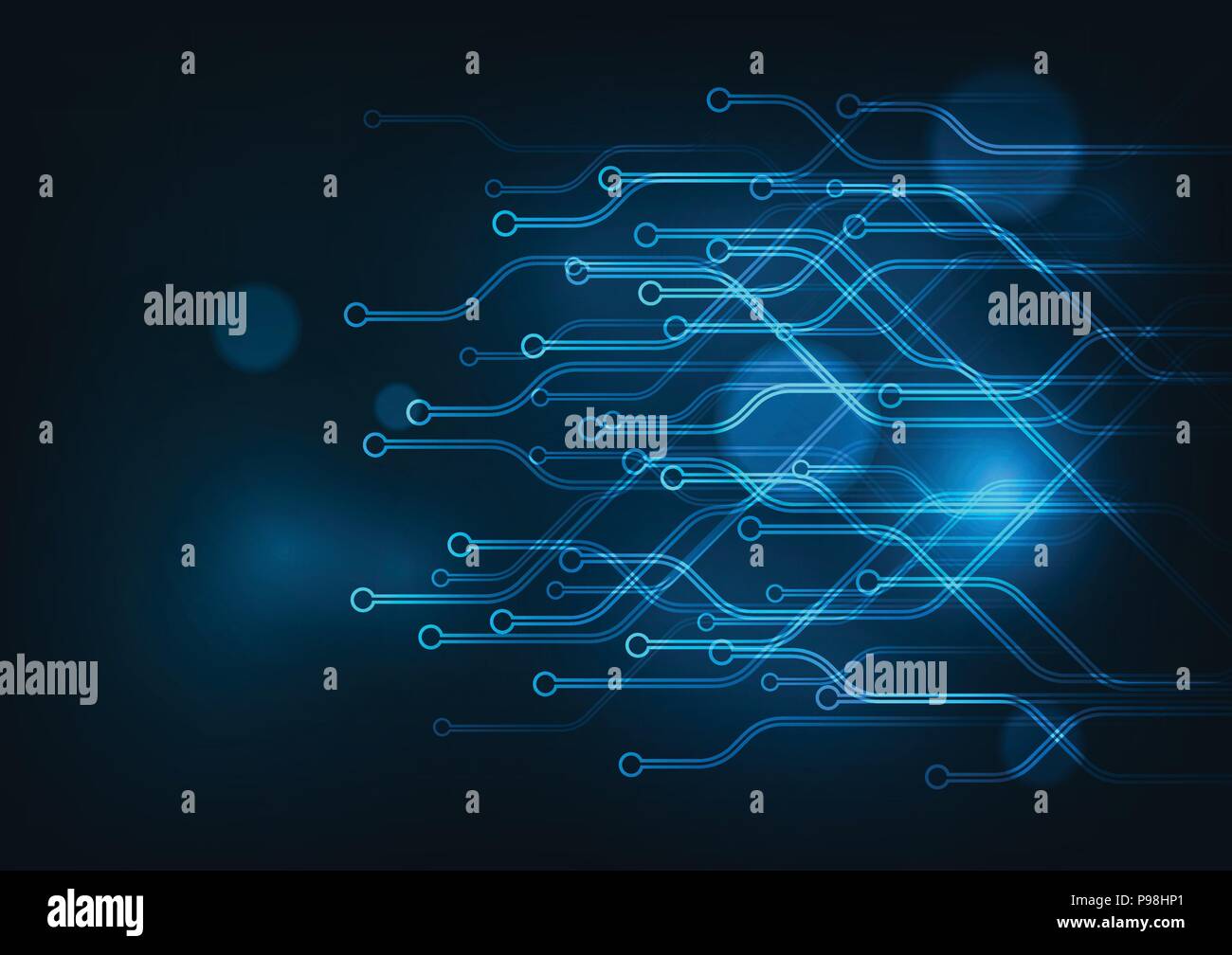 Résumé La technologie futuriste concept circuit. vector illustration arrière-plan. Illustration de Vecteur