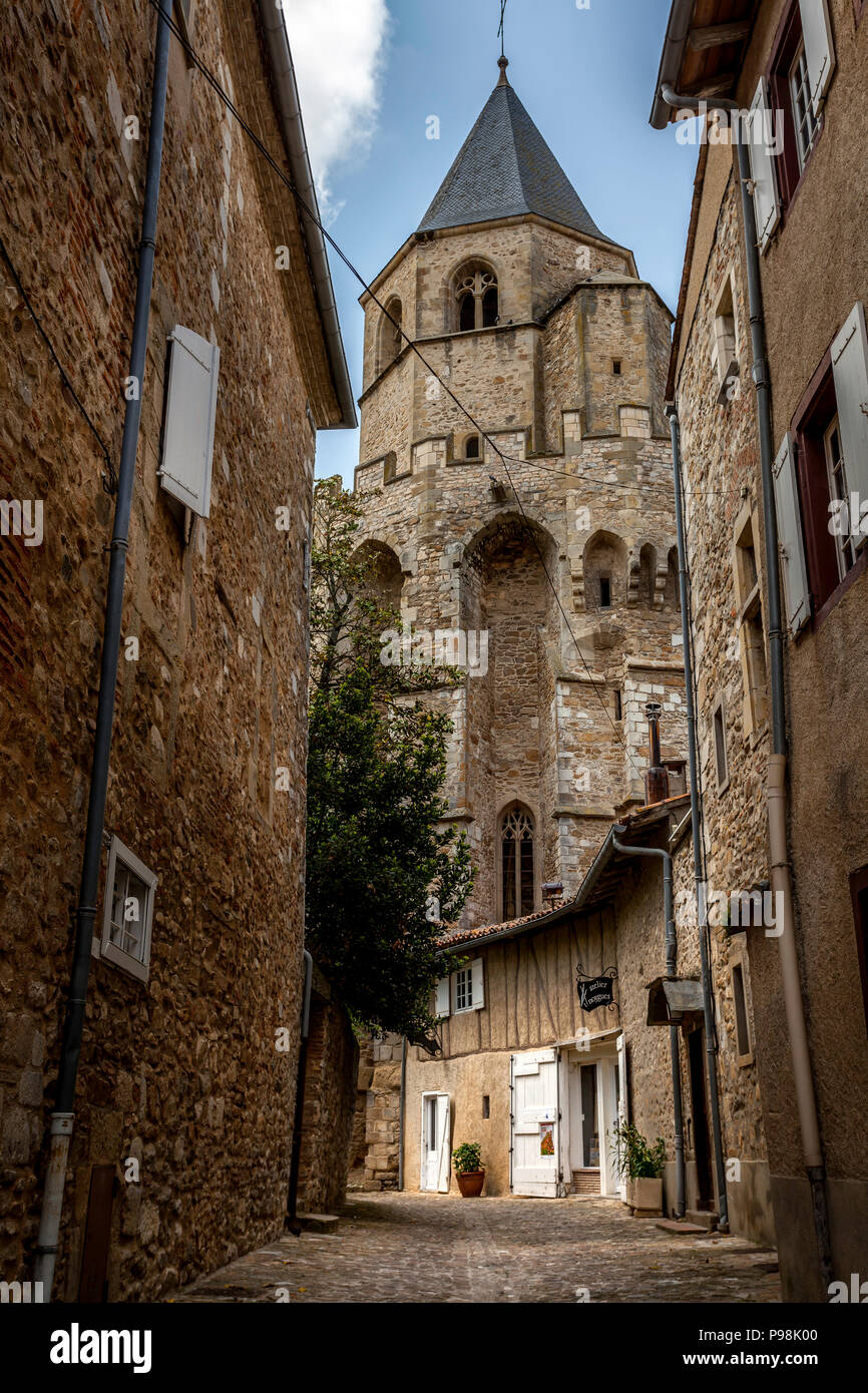 Clocher, le beffroi de la ville de Soreze Tarn France Banque D'Images