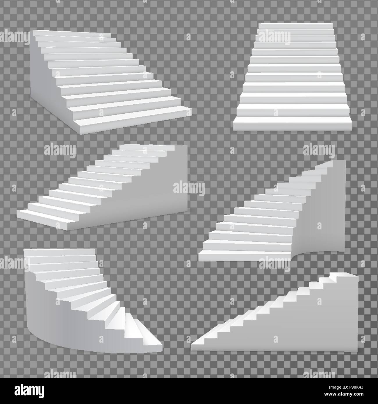 Escaliers vector set. Illustration de Vecteur