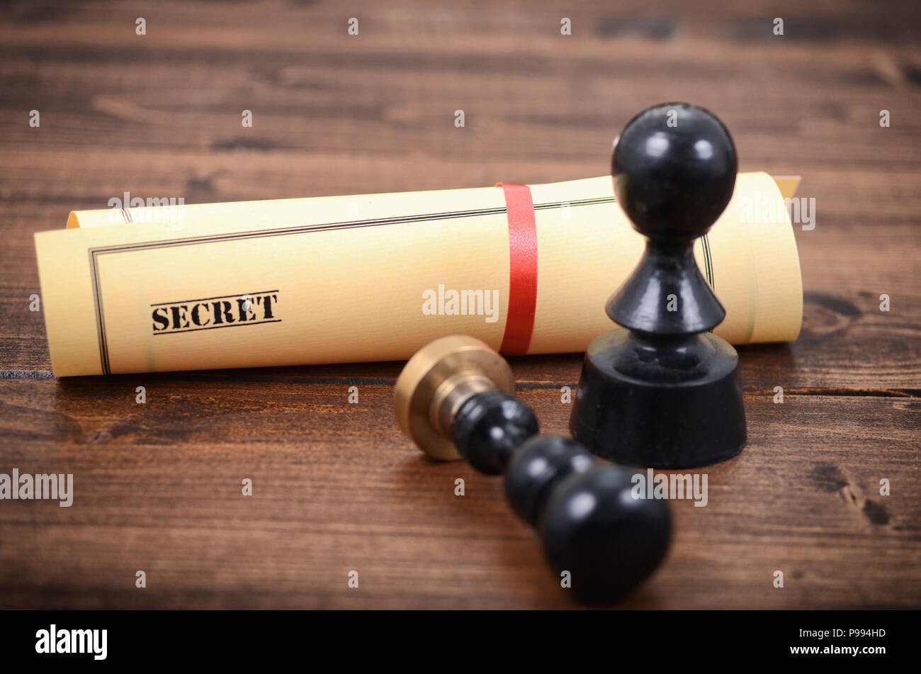 Notaire les joints , document notarié concept, dossiers secrets , Secret type de documents. Banque D'Images