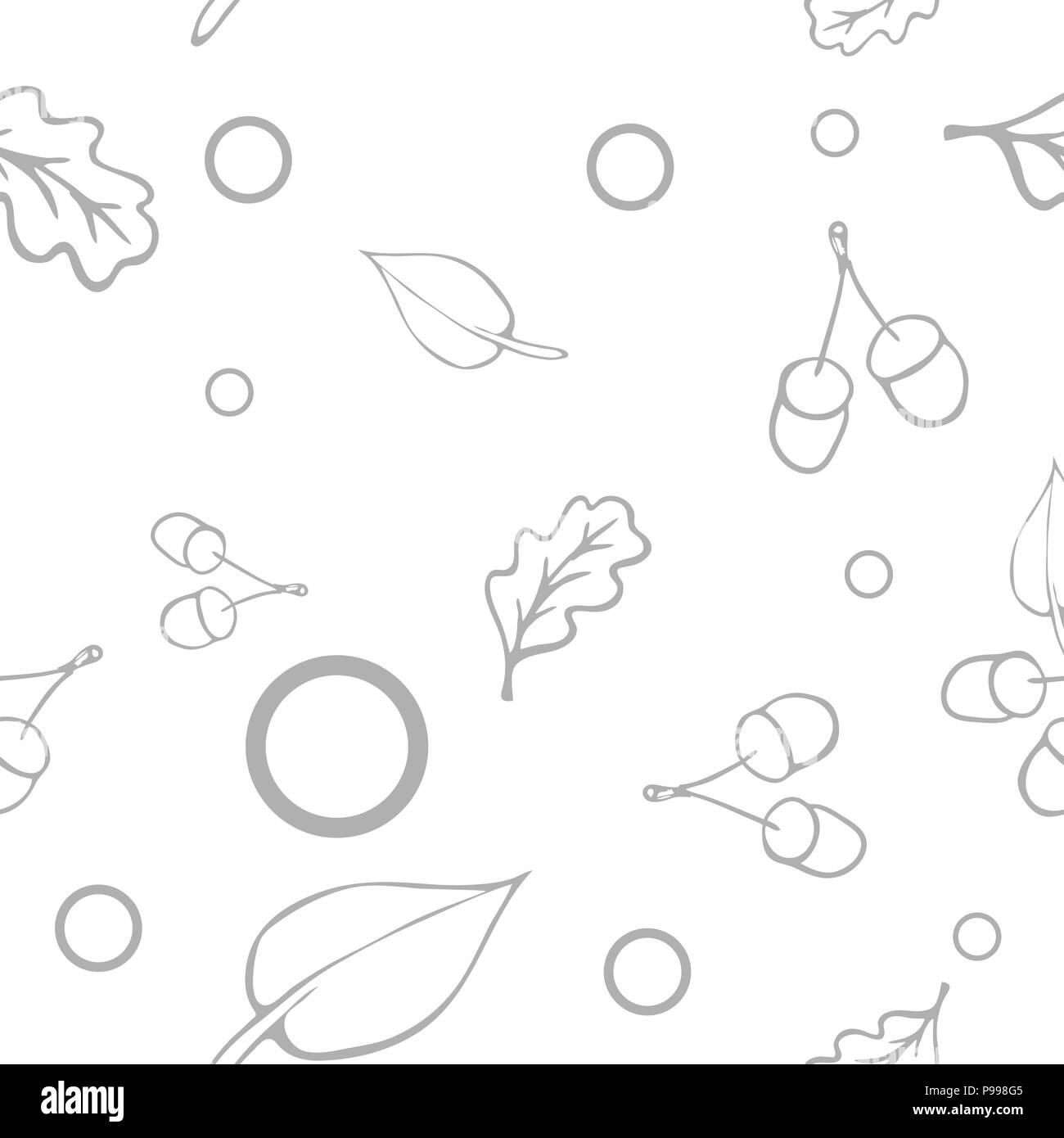 Noir et blanc moderne modèle vectoriel avec des feuilles. Illustration de Vecteur